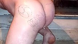 Crazy Russian Gay with Big Ass Tests Anal Limits with Butter Pack