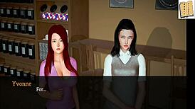 My new family game with redhead and brunette teens