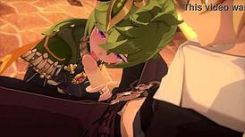 garden seduction with collei in genshin impact hentai