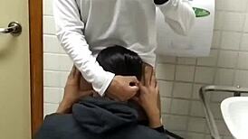 Got a Tasty Blowjob from a Guy in the Disabled Bathroom