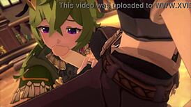 garden seduction with collei in genshin impact hentai