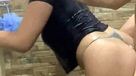 I saw the young colombian girl fucking her best friend in the bathroom.