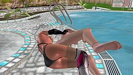 Watch Cute Lesbian Girls Fuck in Spoon Position in 3D Animation!