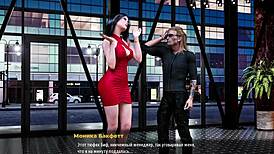 Watch this slut give a rough deepthroat blowjob on a monster cock in fashion business