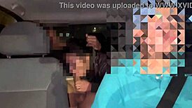 烟店捡年轻猛男街头车震，老公开车我被狠干