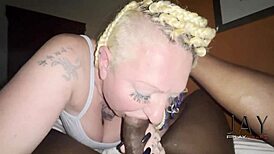 Livieblainn wakes up jay playhard with ball licking choking sloppy deepthroat!