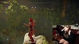 redhead european gamer slut forgets webcam on during play