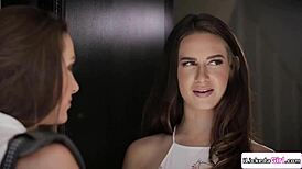 Big Tits Lesbian Census Agent Savors Petite Homeowner's Sweet Spot