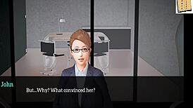 MILF and teen in My New Family 46 cartoon game.