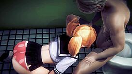 Wanna watch 3D hentai babe fucked in toilet?