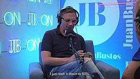 Oiled Latina Kataleya Ross Rides Vibrator Machine to Climax with Stunning Tits on Juan Bustos Podcast.