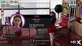 Hey, wanna see me groping boobs at work in FashionBusiness E2 64?