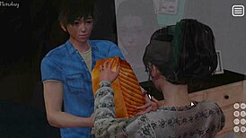 哇！我的霸凌恋人游戏带激烈后庭动作！