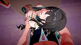 honkai star rail characters engage in hentai mmd action