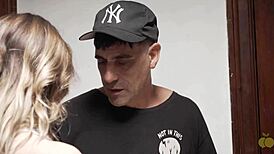 Housewife Sends Husband Away to Suck Pizza Delivery Guy's Dick for Fun