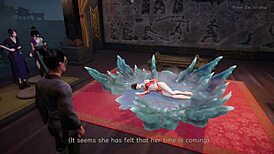 费燕最后的治疗场景，浪漫公共呻吟展开