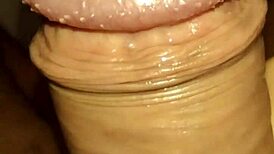 close-up pov shows a guy jerking off intensely