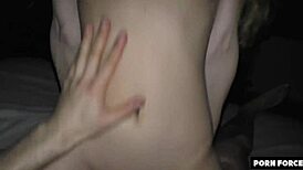 broken slut endures rough doggystyle fucking with facial quickie 😩