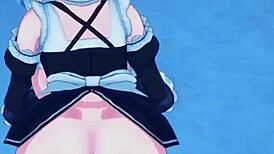 innocent rem turns into a naughty maid in re zero