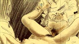 Curious about vintage erotic drawings with a seductive retro charm?