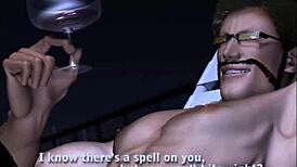 Big boob maid gets creampied by boss in hentai