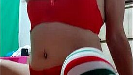 Stepmother visits my apartment for intense Christmas Kamasutra. She rides me wild in ebony style.