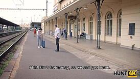 Hunt4k: Guy Lets Stranger Nail Wife to Get Home