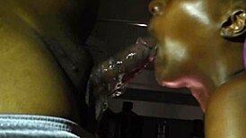 she spits on your dick in this hot couple scene