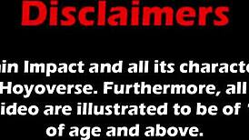 我迷上了PinkSama在Mondstadt的夜晚集与狂野3D扶她女同性恋行动