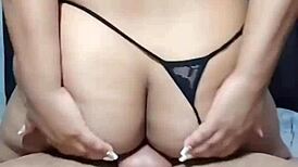 Latina Brunette Rides Brother-in-Law’s Cock with Wet Pussy