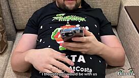 hey, wanna see stepmom’s sloppy deepthroat as my new year’s cum-in-throat gift?