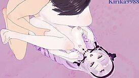 Lize Helesta And Salome Fuck Intensely In Hentai Creampie!