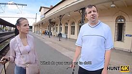 Hunt4k: Guy Lets Stranger Nail Wife to Get Home