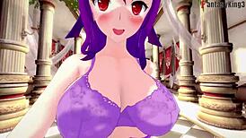 Scathach and skadi having sex on throne