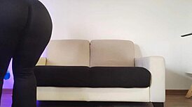 Look at this pawg cleaning her apartment in tight pants. Man, that curvy ass is driving me crazy!