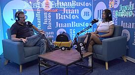 Oiled Latina Kataleya Ross Rides Vibrator Machine to Climax with Stunning Tits on Juan Bustos Podcast.