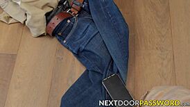 Tattooed Bearded Homo Slowly Barebacks His Injured Friend With Rough Kissing