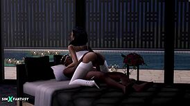 Nalani Mahiai GETS FUCKED by GLAMOROUS BIG BLACK COCK in HENTAI SCENE with MONSTER COCK