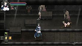 Hentai scenes in the ranch area at night