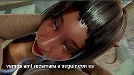 I lose control in Honey Select 2 bar as 3D Latina, sucking stranger's cock and taking him home to fuck.