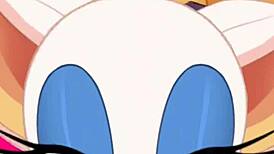 Rouge爆菊时猛吸鸡巴吞精