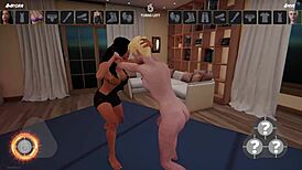 Aurora Vs Anya Naked Fighter 3D