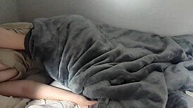 Giant Boobs Girl Sleeping in Bedroom. Plump Beauty in Homemade 3D Action!