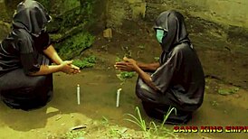 mature babe rides big dick in local bush