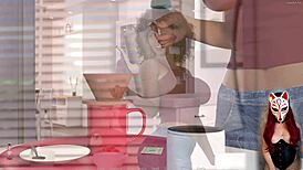 milf grows big tits in cosplay anime