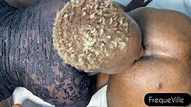 i lick his asshole and get fucked with big african dick