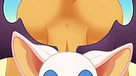 Rouge爆菊时猛吸鸡巴吞精