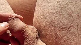Edging from Flaccid to Precum Play in Natural Light