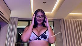 Damn! Thalia Restrepo Rides Felipe Romero’s Monster Cock and Gets Tits Covered in Cum!