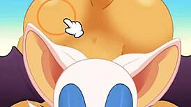 Rouge爆菊时猛吸鸡巴吞精